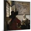 Amorous Couple, C.1657-58-Johannes Vermeer-Mounted Giclee Print