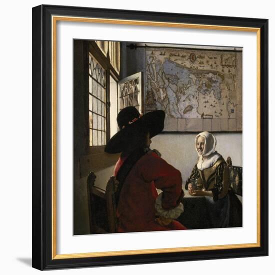 Amorous Couple, C.1657-58-Johannes Vermeer-Framed Giclee Print