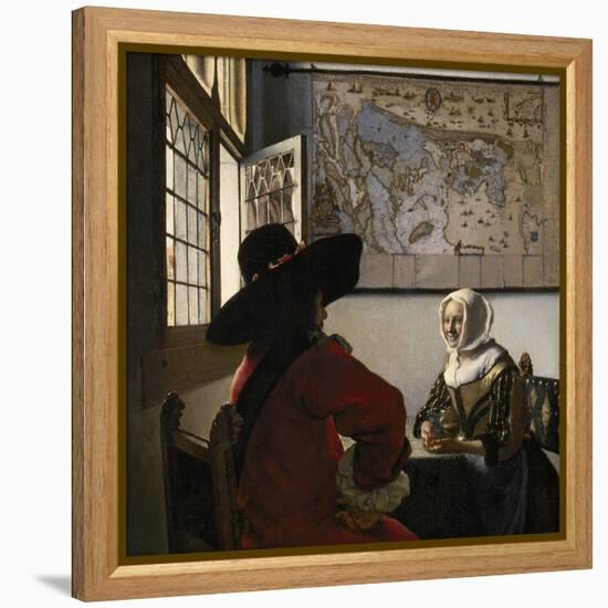 Amorous Couple, C.1657-58-Johannes Vermeer-Framed Premier Image Canvas