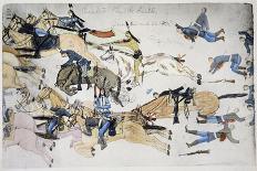 Battle of Little Bighorn, Montana, USA, 25-26 June 1876 (c1900)-Amos Bad Heart Buffalo-Giclee Print