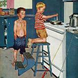"Dad, the Fish are Biting," August 25, 1962-Amos Sewell-Giclee Print