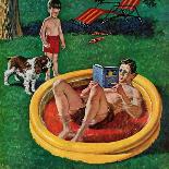 "Scuba in the Tub" Saturday Evening Post Cover, November 29, 1958-Amos Sewell-Giclee Print