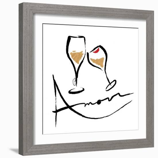 AMOUR Champagne-OnRei-Framed Art Print