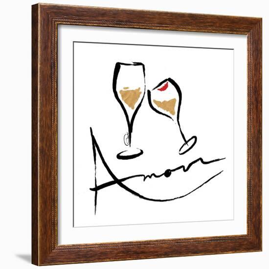 AMOUR Champagne-OnRei-Framed Art Print