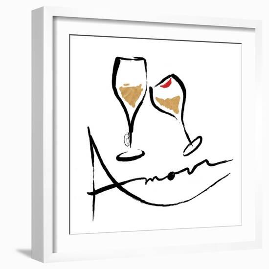 AMOUR Champagne-OnRei-Framed Art Print