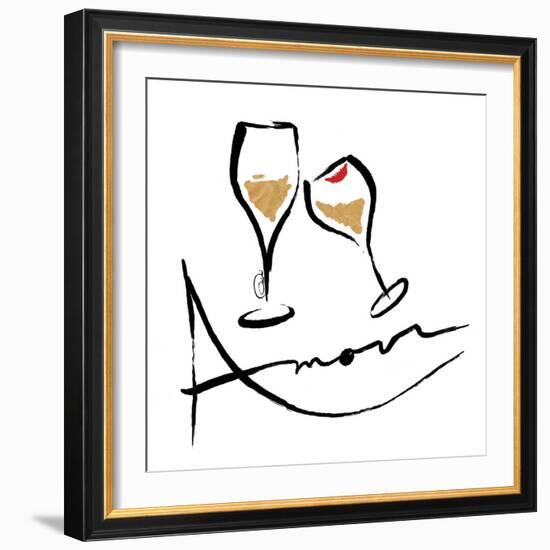 AMOUR Champagne-OnRei-Framed Art Print