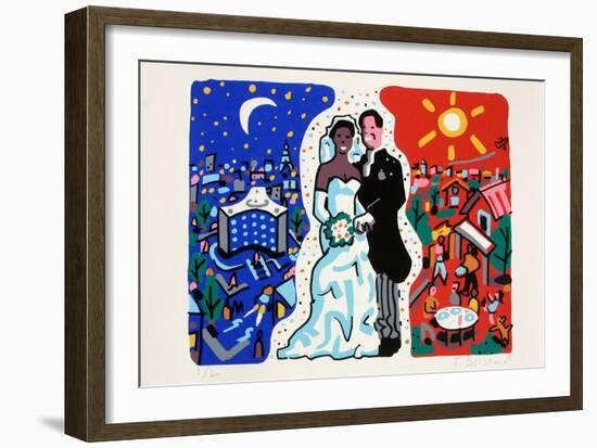 Amour II-François Boisrond-Framed Limited Edition