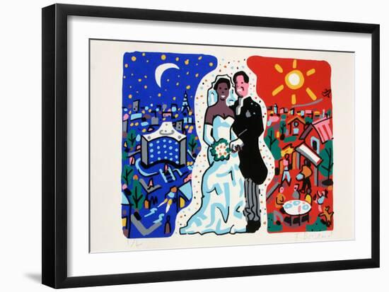 Amour II-François Boisrond-Framed Limited Edition