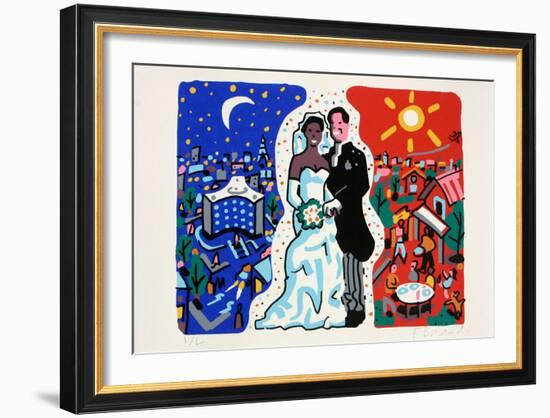 Amour II-François Boisrond-Framed Limited Edition