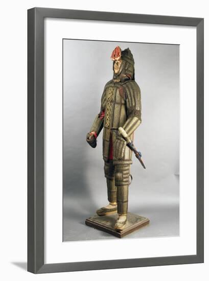 Amour in Steel, Brass, Chain Mail and Leather from Sind, on Border Between India and Pakistan-null-Framed Giclee Print