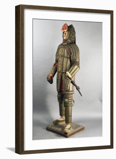 Amour in Steel, Brass, Chain Mail and Leather from Sind, on Border Between India and Pakistan-null-Framed Giclee Print