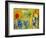 Amoureux de Vence-Marc Chagall-Framed Art Print