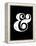 Ampersand Black-NaxArt-Framed Stretched Canvas