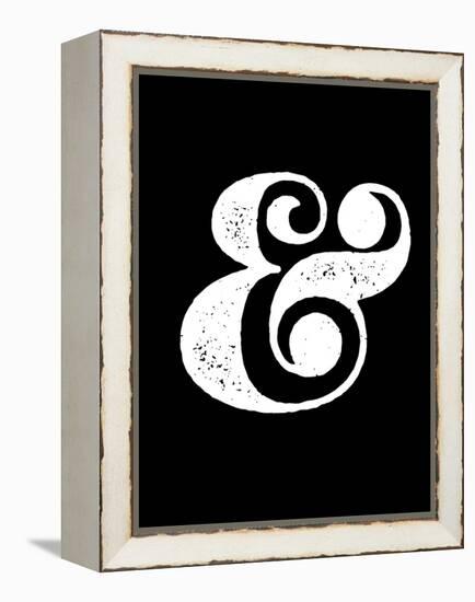 Ampersand Black-NaxArt-Framed Stretched Canvas