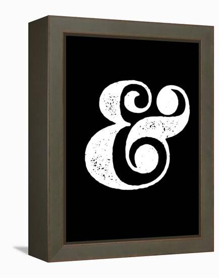 Ampersand Black-NaxArt-Framed Stretched Canvas