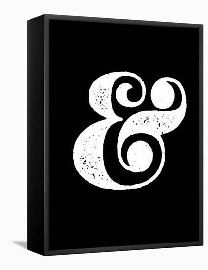 Ampersand Black-NaxArt-Framed Stretched Canvas