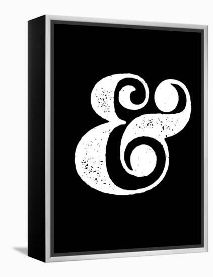 Ampersand Black-NaxArt-Framed Stretched Canvas