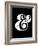 Ampersand Black-NaxArt-Framed Art Print