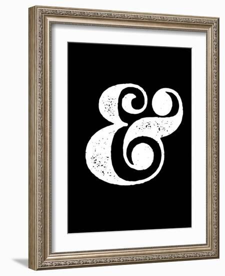 Ampersand Black-NaxArt-Framed Art Print