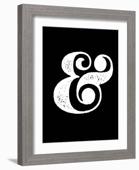 Ampersand Black-NaxArt-Framed Art Print