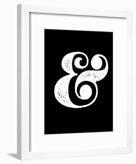 Ampersand Black-NaxArt-Framed Art Print