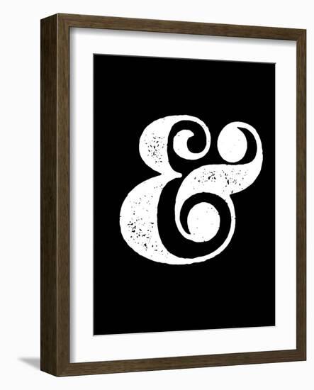 Ampersand Black-NaxArt-Framed Art Print