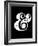 Ampersand Black-NaxArt-Framed Art Print