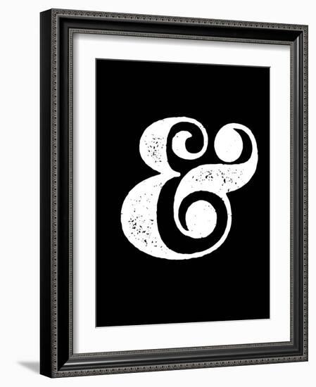 Ampersand Black-NaxArt-Framed Art Print