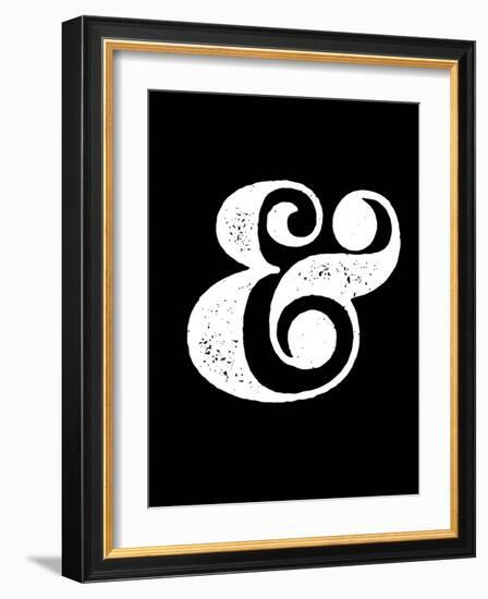 Ampersand Black-NaxArt-Framed Art Print