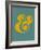 Ampersand Blue and Yellow-NaxArt-Framed Art Print