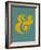 Ampersand Blue and Yellow-NaxArt-Framed Art Print