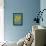 Ampersand Blue and Yellow-NaxArt-Framed Stretched Canvas displayed on a wall