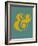 Ampersand Blue and Yellow-NaxArt-Framed Art Print