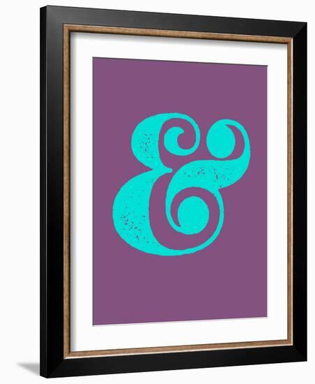 Ampersand Purple and Blue-NaxArt-Framed Art Print