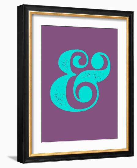 Ampersand Purple and Blue-NaxArt-Framed Art Print