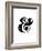 Ampersand White-NaxArt-Framed Premium Giclee Print