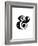 Ampersand White-NaxArt-Framed Premium Giclee Print