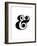 Ampersand White-NaxArt-Framed Premium Giclee Print