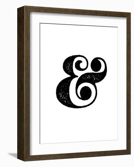 Ampersand White-NaxArt-Framed Premium Giclee Print