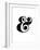 Ampersand White-NaxArt-Framed Premium Giclee Print