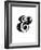 Ampersand White-NaxArt-Framed Premium Giclee Print