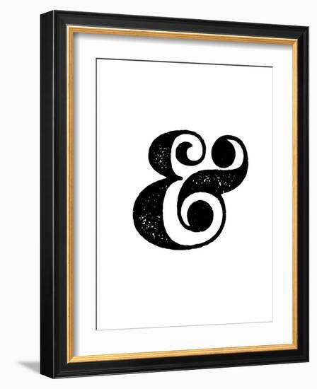 Ampersand White-NaxArt-Framed Premium Giclee Print