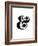 Ampersand White-NaxArt-Framed Art Print