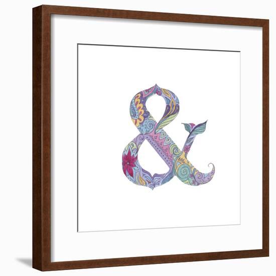 Ampersand-Green Girl-Framed Premium Giclee Print