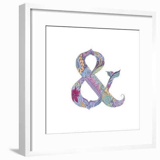 Ampersand-Green Girl-Framed Giclee Print