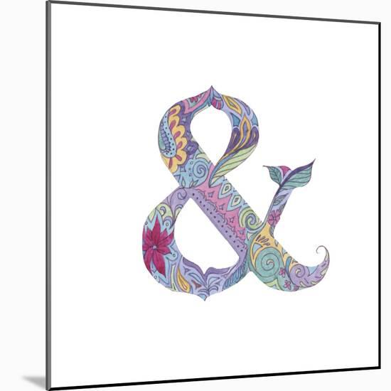 Ampersand-Green Girl-Mounted Giclee Print