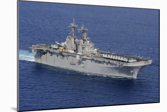 Amphibious Assault Ship USS Kearsarge Conducts Operations at Sea-null-Mounted Photographic Print