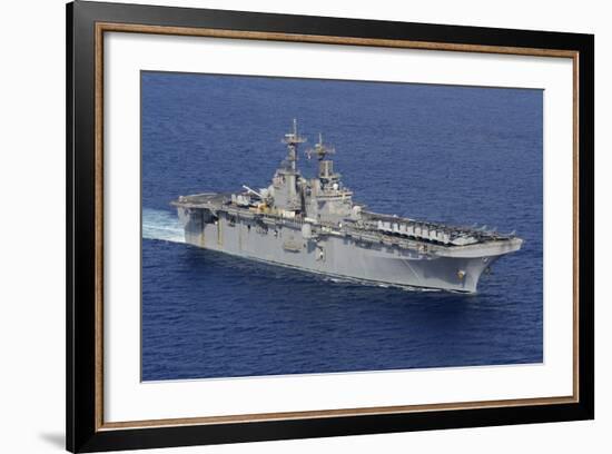 Amphibious Assault Ship USS Kearsarge Conducts Operations at Sea-null-Framed Photographic Print