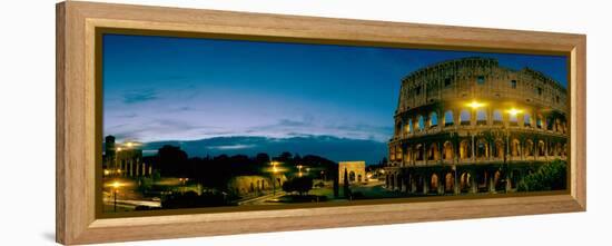 Amphitheater at Dusk, Coliseum, Rome, Lazio, Italy-null-Framed Stretched Canvas