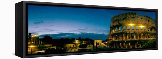 Amphitheater at Dusk, Coliseum, Rome, Lazio, Italy-null-Framed Stretched Canvas